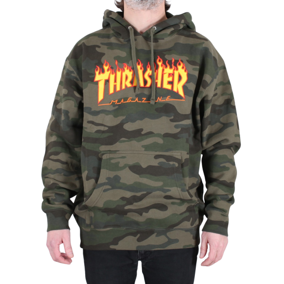 Thrasher - Thrasher Flame Camo Hood